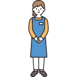 Supermarket Clerk Female SVG Icon